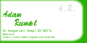 adam rumpl business card
